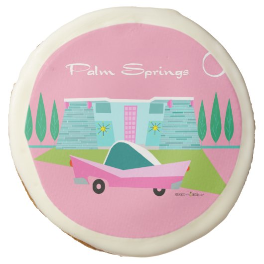 Retro Palm Springs Sugar Cookies (Front)