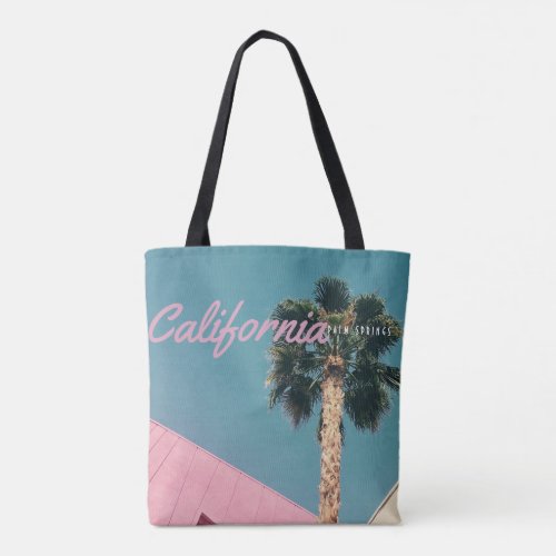 Retro Palm Springs Tote Bag