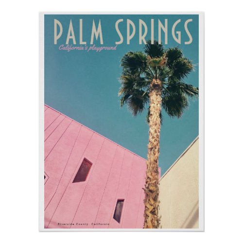 Retro Palm Springs Travel Poster