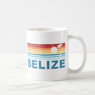 Retro Palm Tree Belize Coffee Mug
