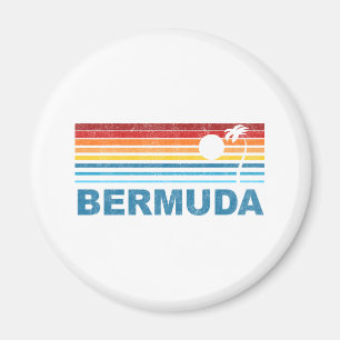 Retro Palm Tree Bermuda Magnet