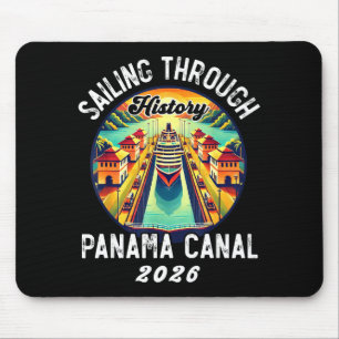 Retro Panama C Panama Waterway Sailing Cruising 20 Mouse Pad
