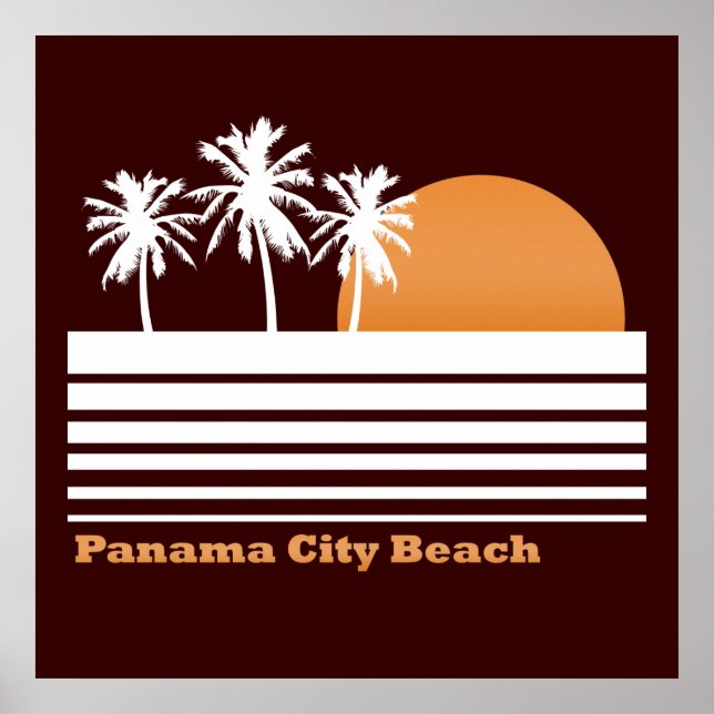 Retro Panama City Beach Poster (Front)