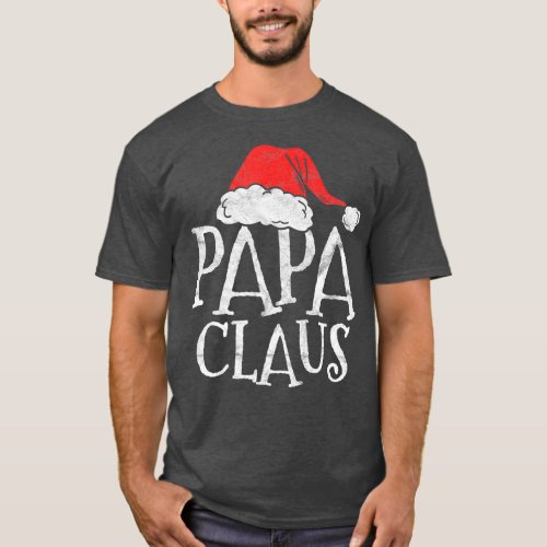 Retro Papa Claus Gift Funny Christmas Santa T_Shirt