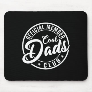 Retro Papa Fathers Day Mens Official Member Cool D Mouse Pad