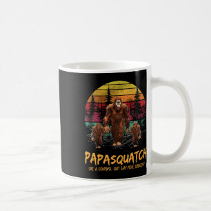 Retro Papa Squatch Like A Grandpa Funny Bigfoot Sa Coffee Mug