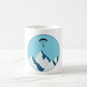Retro Paragliding Pilot Skydiving 80s Paraglider Coffee Mug