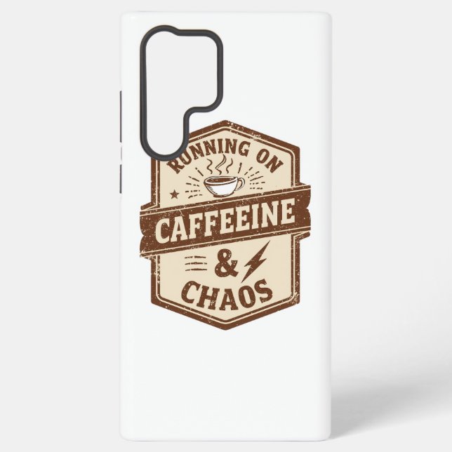 Retro Parent and Coffee Lover Humor Samsung Galaxy Case (Back)