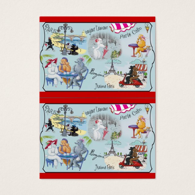 Retro Paris Poodles (Front)