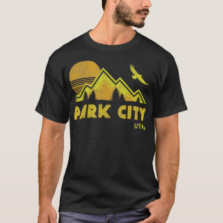 Retro Park City Utah Distressed Home T-Shirt