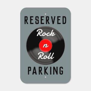 Retro Parking Metal Sign Art