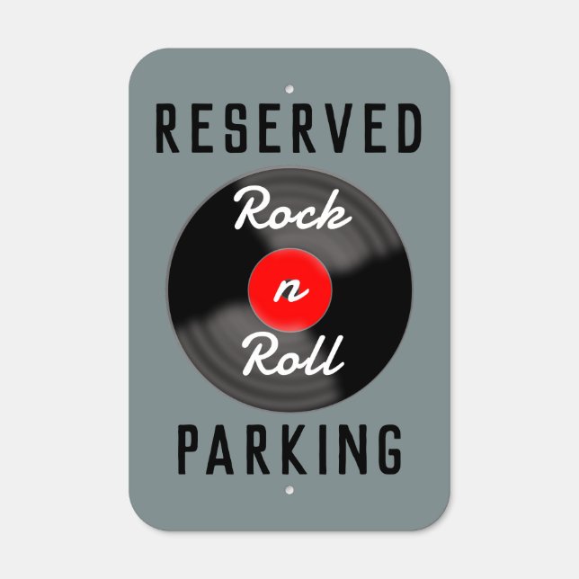 Retro Parking Metal Sign Art (Front)