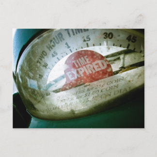 Retro Parking Meter 01 Postcard
