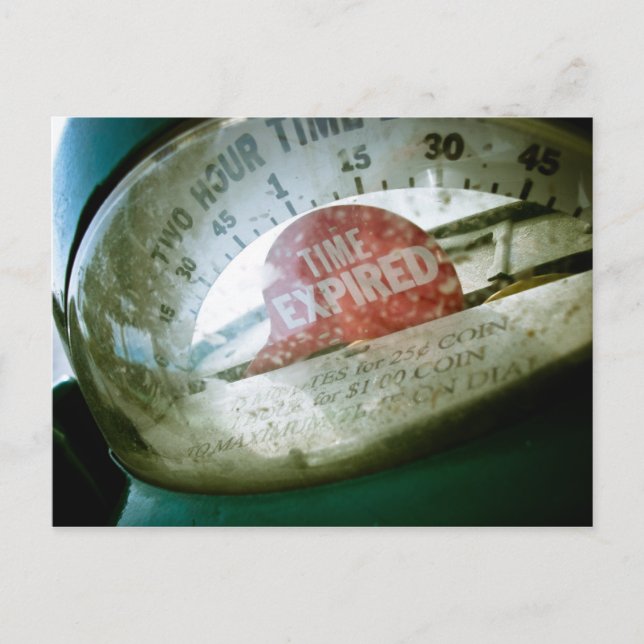 Retro Parking Meter 01 Postcard (Front)