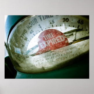 Retro Parking Meter 01 Poster