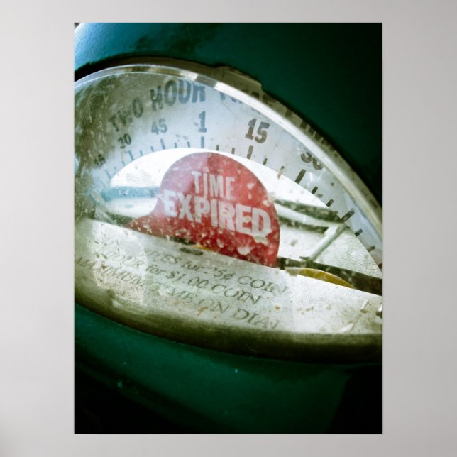 Retro Parking Meter 02 Poster (Front)