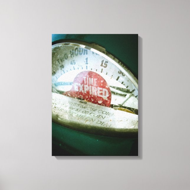 Retro Parking Meter 02 Stretched Canvas Print (Front)