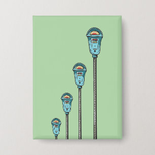 Retro parking meter button