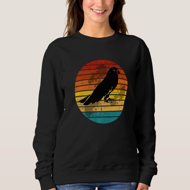 Retro Parrot  Birds Kids Parrot Girl Parrot Sweatshirt (Front)