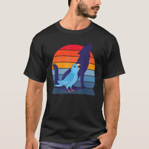 Retro Parrot I Howling Wolf I Screaming Blue Parro T-Shirt