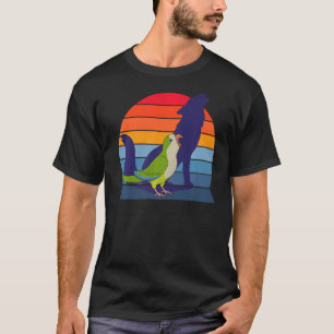 Retro Parrot I Howling Wolf I Screaming Green Monk T-Shirt
