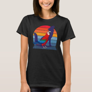 Retro Parrot I Howling Wolf I Screaming Green wing T-Shirt