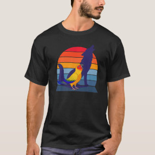 Retro Parrot I Howling Wolf I Screaming Sun Conure T-Shirt