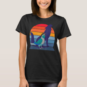 Retro Parrot I Howling Wolf I Screaming Turquoise T-Shirt