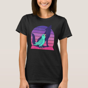 Retro Parrot I Howling Wolf I Screaming Turquoise T-Shirt