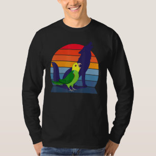 Retro Parrot I Howling Wolf I Screaming Yellow hea T-Shirt