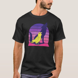 Retro Parrot I Howling Wolf I Screaming Yellow Par T-Shirt