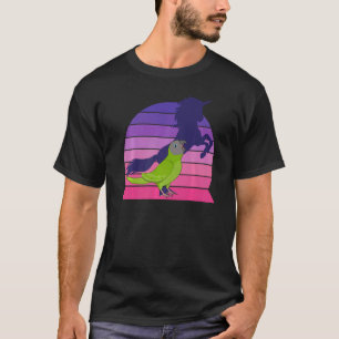 Retro Parrot I Unicorn I Screaming Dusky-headed Co T-Shirt