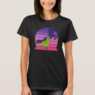 Retro Parrot I Unicorn I Screaming Dusky-headed Co T-Shirt