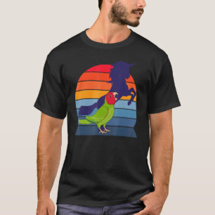 Retro Parrot I Unicorn I Screaming Red masked Conu T-Shirt