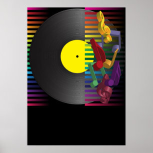 Retro Party Background Poster