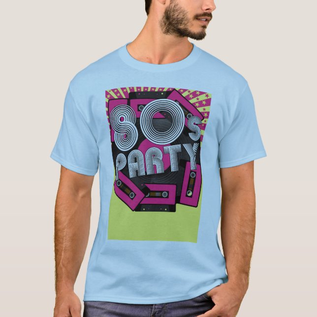 Retro Party Background T-Shirt (Front)
