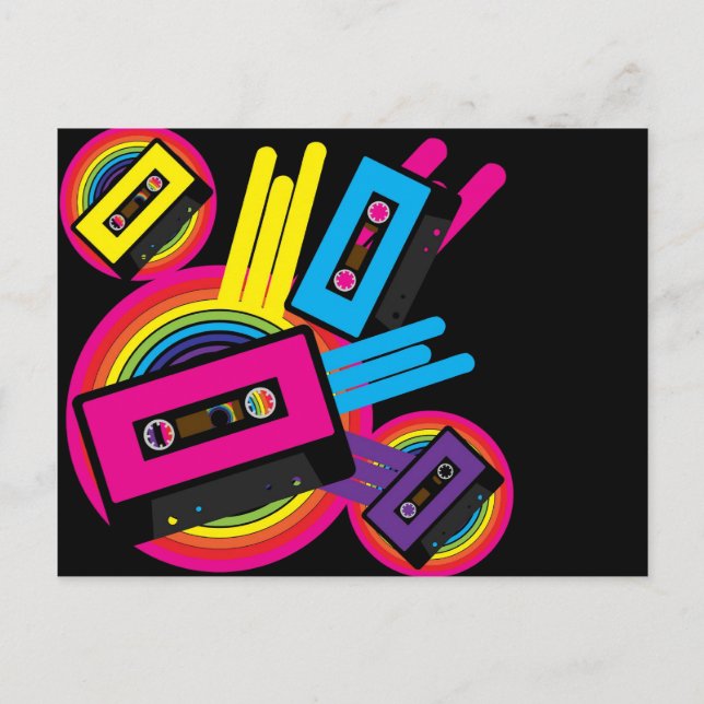 Retro Party Design Postcard (Front)