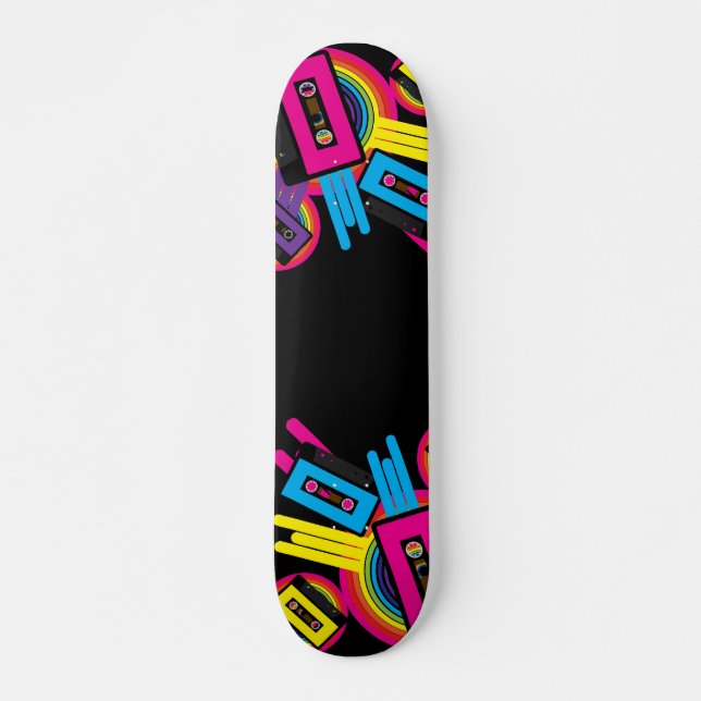 Retro Party Design Skateboard Deck (Front)