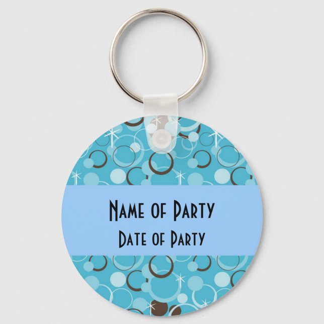 Retro Party Favors Keychain (Front)