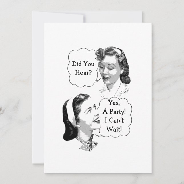 Retro Party Invitation (Front)