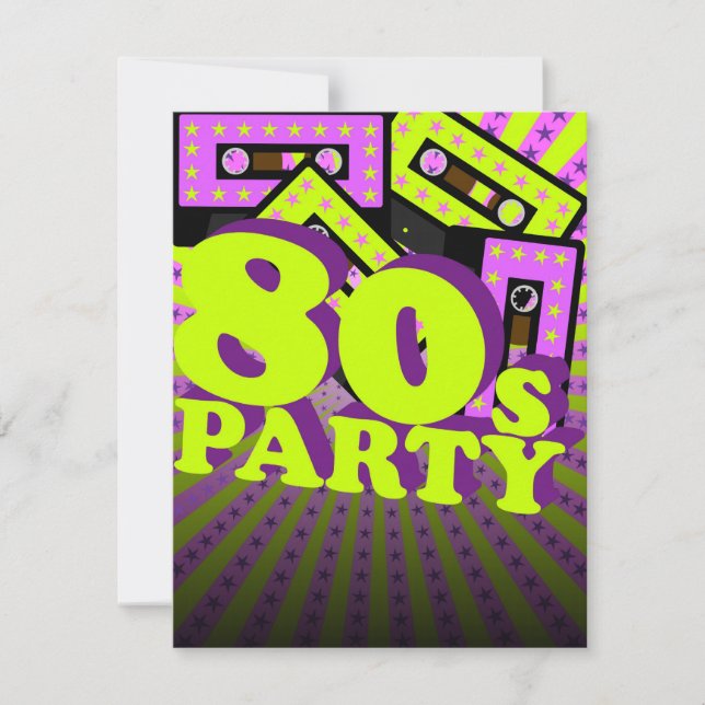 Retro Party Invitation (Front)