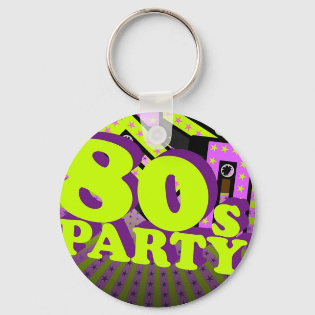 Retro Party Keychain (Front)