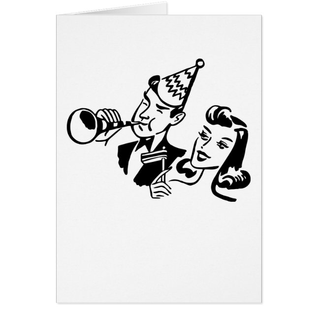 Retro Party People Celebrating a Special Occasion (Front)