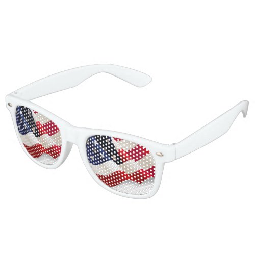 Retro Party Shades American Flag Sunglasses