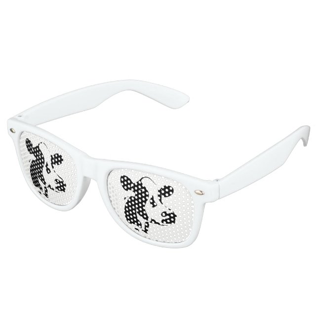 Retro Party Shades Tillamook Cow Sunglasses (Angled)