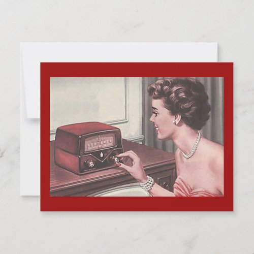 Retro Party Turning Back Time &amp; Music Invitation