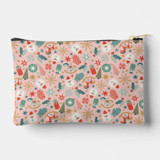 Retro Pastel Christmas  Accessory Pouch