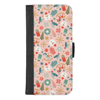 Retro Pastel Christmas  iPhone 8/7 Plus Wallet Case
