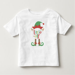 Retro Pastel Christmas Little Elf Toddler T-shirt