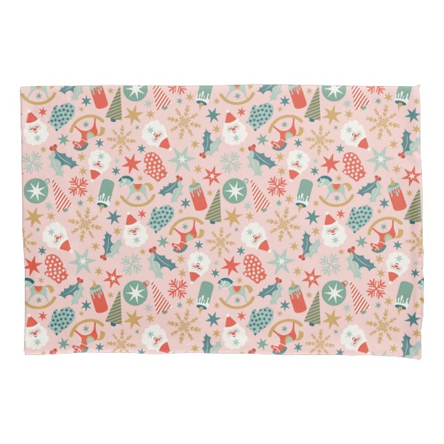 Retro Pastel Christmas  Pillow Case (Front)